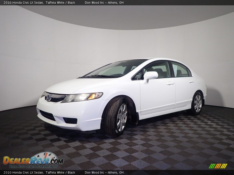 2010 Honda Civic LX Sedan Taffeta White / Black Photo #7