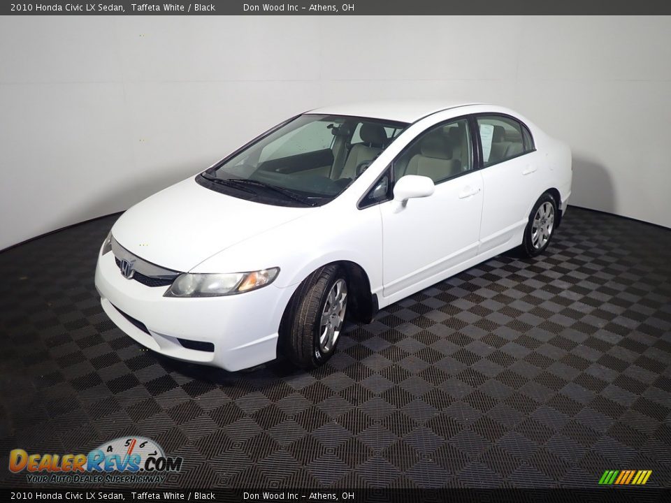 2010 Honda Civic LX Sedan Taffeta White / Black Photo #8
