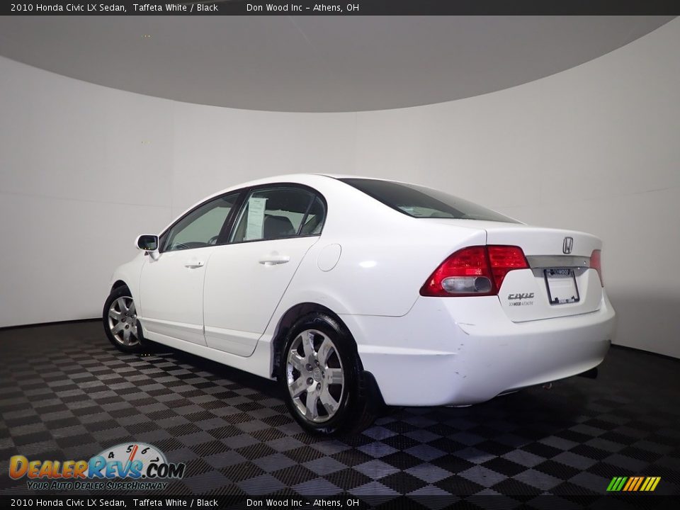 2010 Honda Civic LX Sedan Taffeta White / Black Photo #10