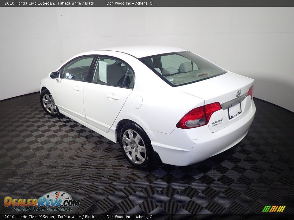 2010 Honda Civic LX Sedan Taffeta White / Black Photo #11