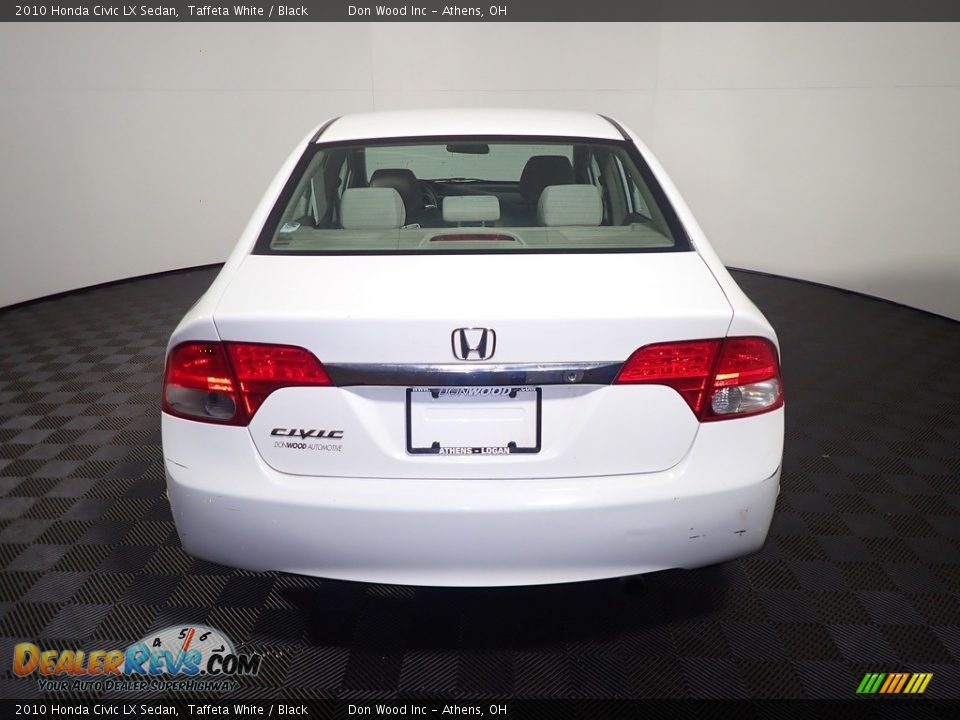 2010 Honda Civic LX Sedan Taffeta White / Black Photo #12
