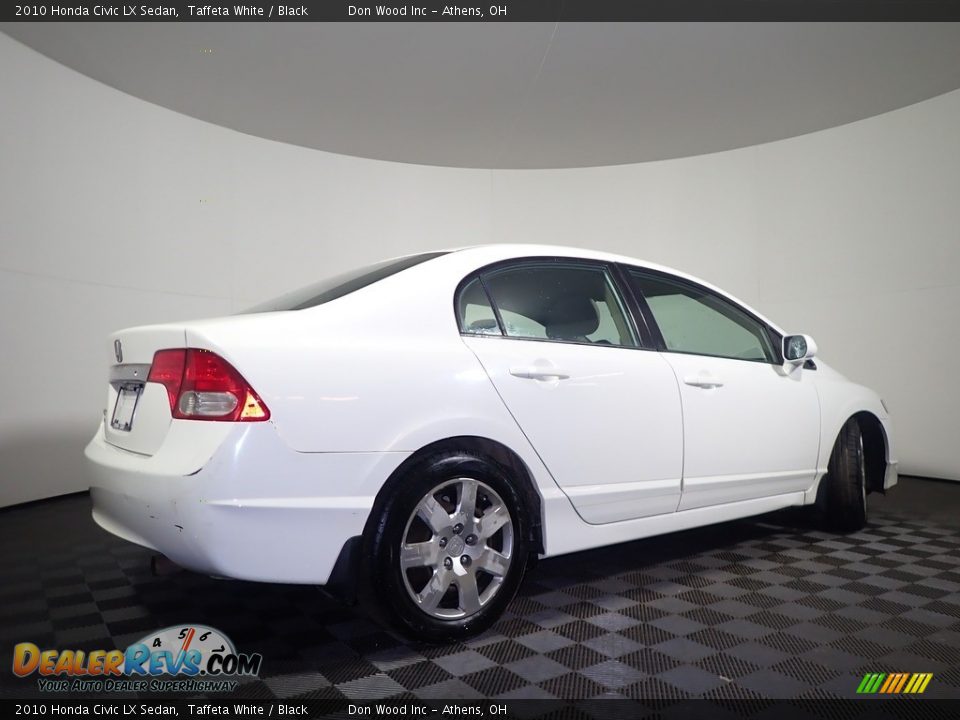 2010 Honda Civic LX Sedan Taffeta White / Black Photo #15