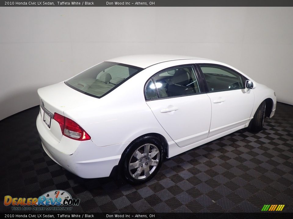 2010 Honda Civic LX Sedan Taffeta White / Black Photo #16