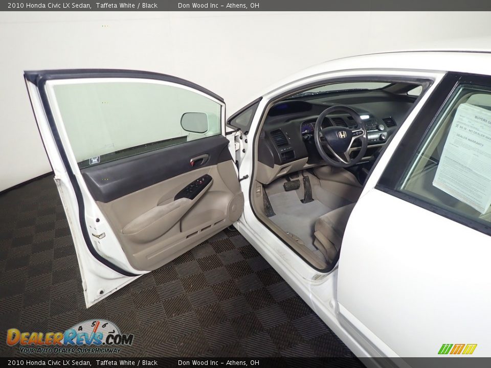 2010 Honda Civic LX Sedan Taffeta White / Black Photo #19
