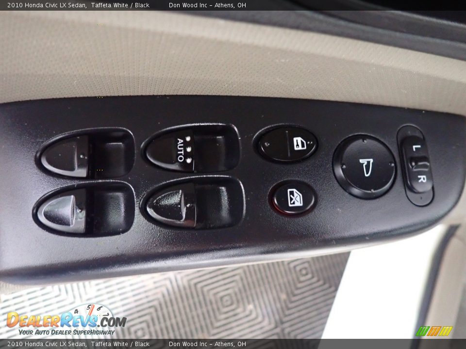 2010 Honda Civic LX Sedan Taffeta White / Black Photo #20