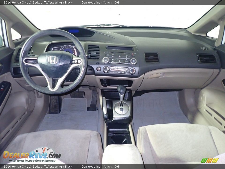 2010 Honda Civic LX Sedan Taffeta White / Black Photo #23