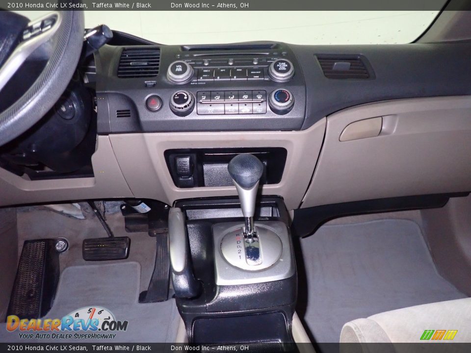 2010 Honda Civic LX Sedan Taffeta White / Black Photo #24