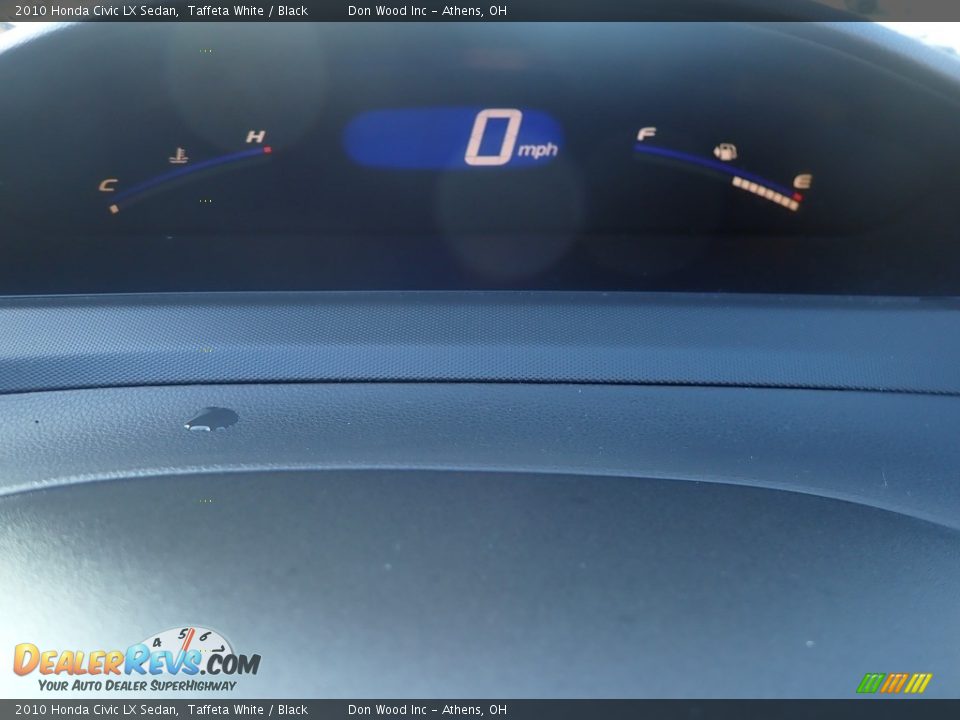 2010 Honda Civic LX Sedan Taffeta White / Black Photo #28