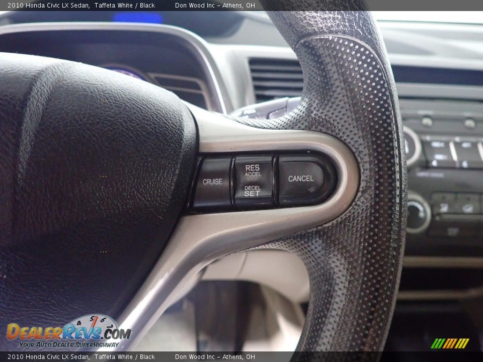 2010 Honda Civic LX Sedan Taffeta White / Black Photo #29