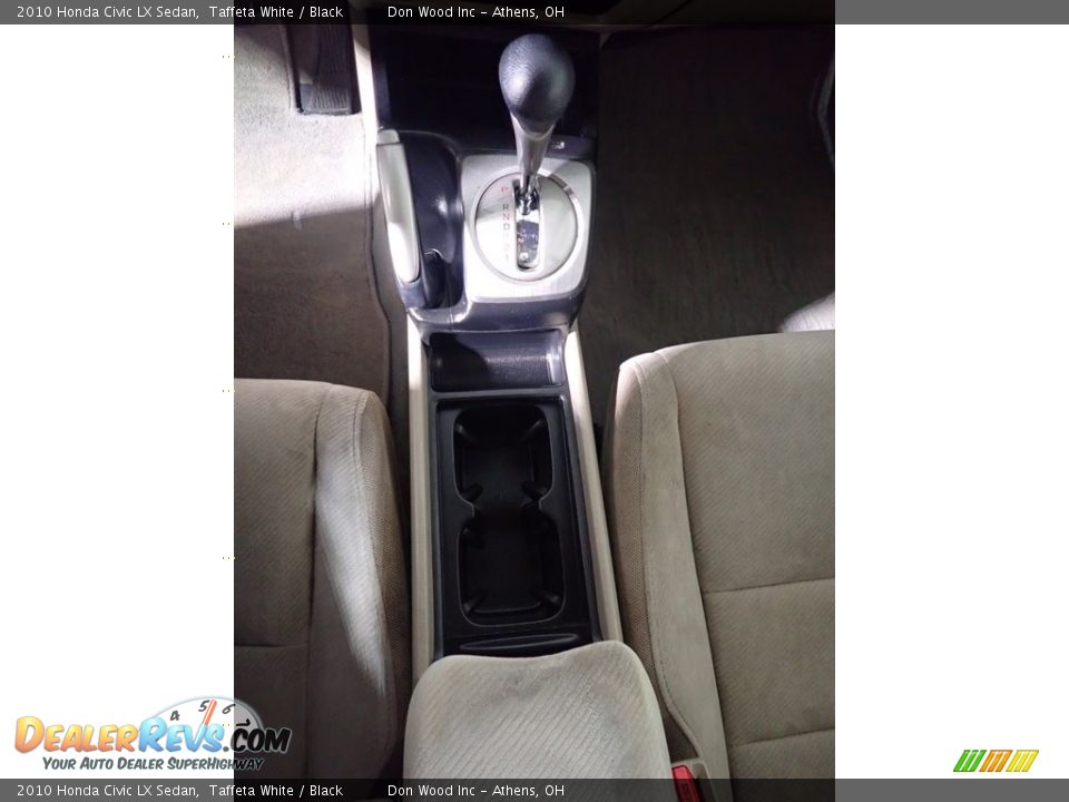 2010 Honda Civic LX Sedan Taffeta White / Black Photo #30