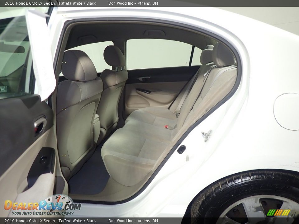 2010 Honda Civic LX Sedan Taffeta White / Black Photo #33