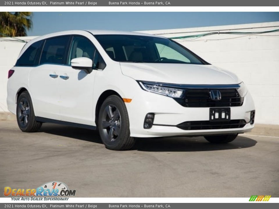 2021 Honda Odyssey EX Platinum White Pearl / Beige Photo #1