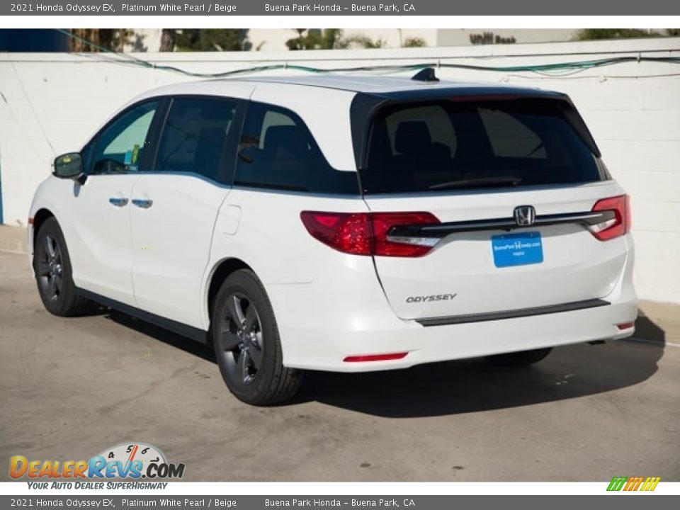 2021 Honda Odyssey EX Platinum White Pearl / Beige Photo #2