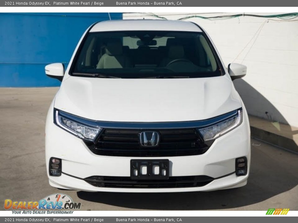 2021 Honda Odyssey EX Platinum White Pearl / Beige Photo #3