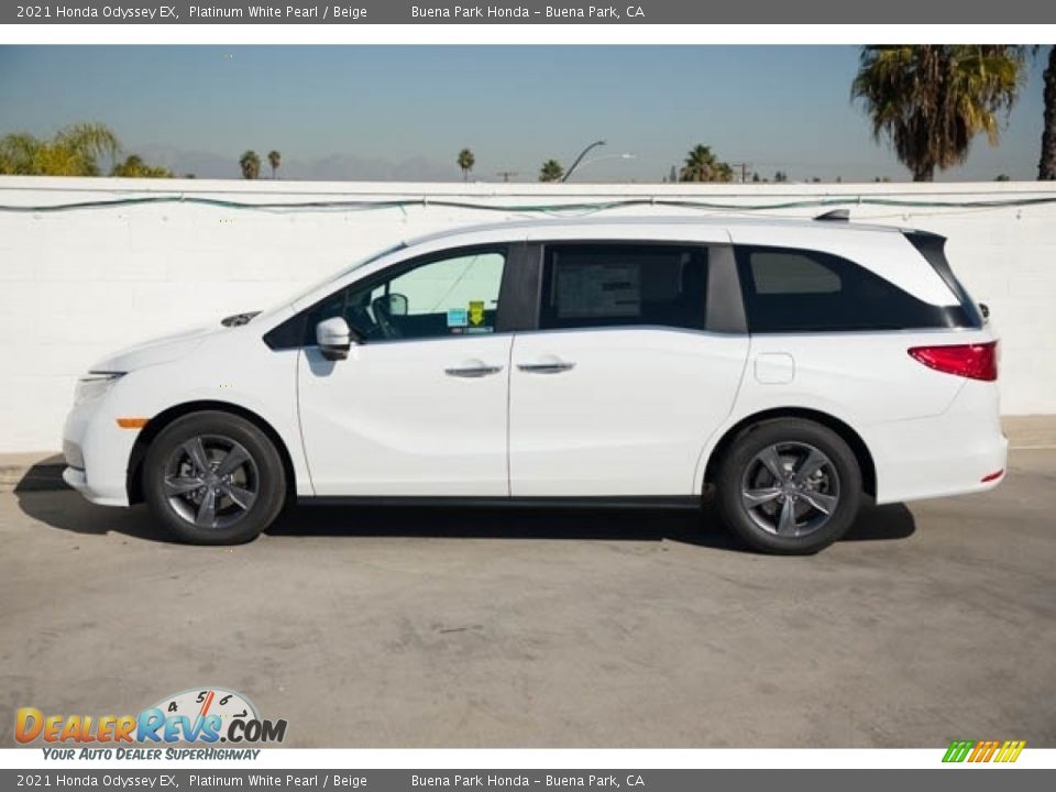 2021 Honda Odyssey EX Platinum White Pearl / Beige Photo #4