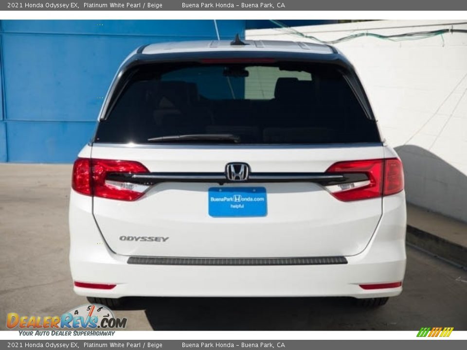 2021 Honda Odyssey EX Platinum White Pearl / Beige Photo #5