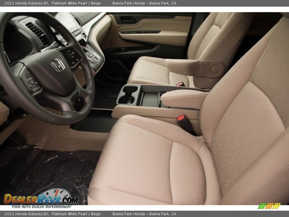 2021 Honda Odyssey EX Platinum White Pearl / Beige Photo #15