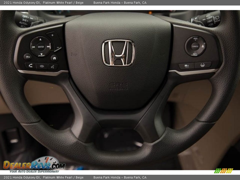 2021 Honda Odyssey EX Platinum White Pearl / Beige Photo #19