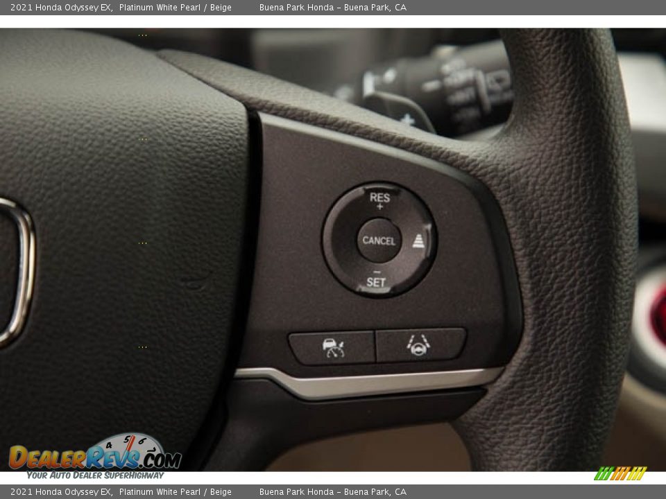 2021 Honda Odyssey EX Platinum White Pearl / Beige Photo #21