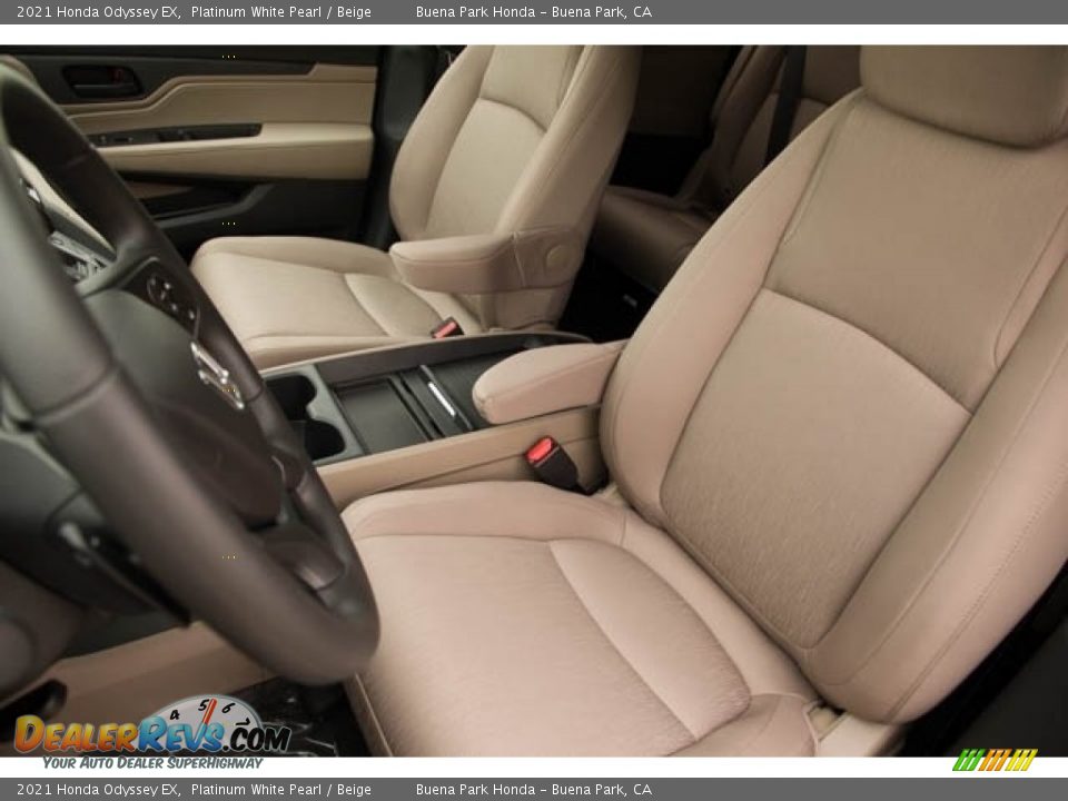 2021 Honda Odyssey EX Platinum White Pearl / Beige Photo #24