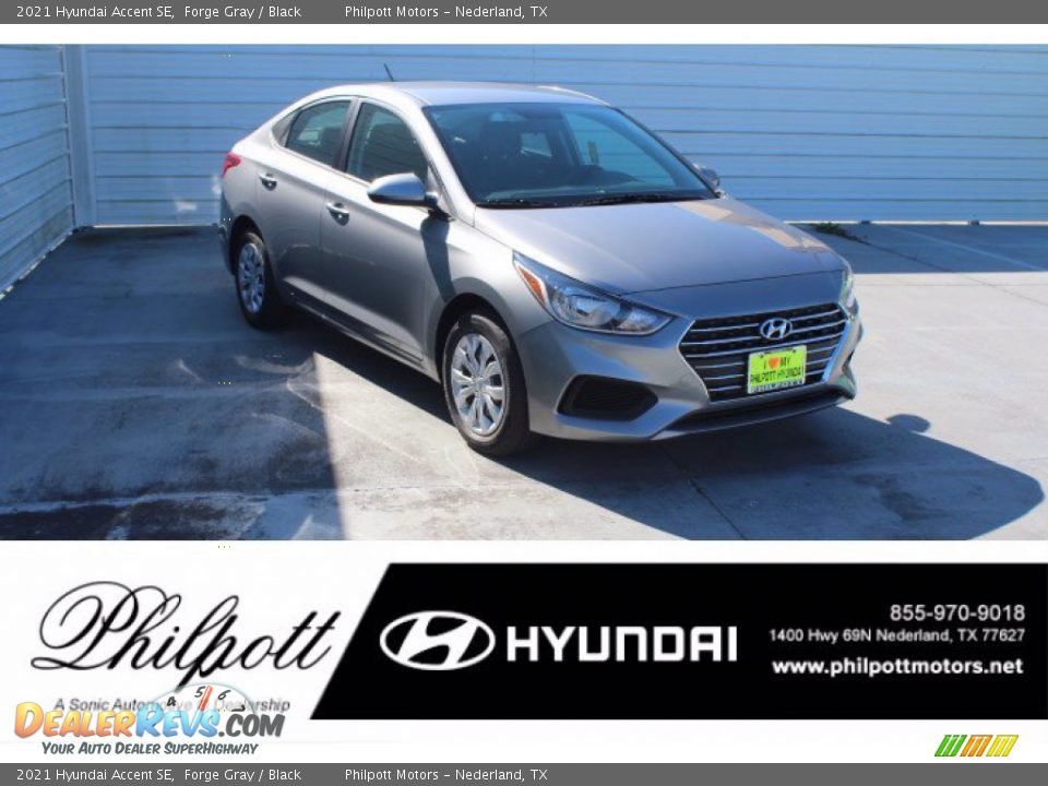 2021 Hyundai Accent SE Forge Gray / Black Photo #1