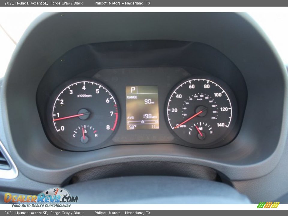 2021 Hyundai Accent SE Forge Gray / Black Photo #13