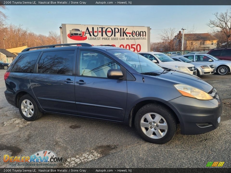 2006 Toyota Sienna LE Nautical Blue Metallic / Stone Gray Photo #2