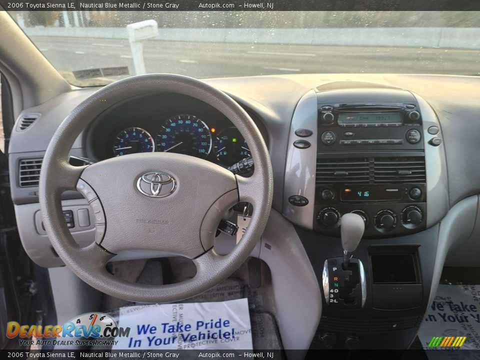 2006 Toyota Sienna LE Nautical Blue Metallic / Stone Gray Photo #12