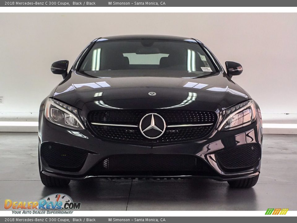 2018 Mercedes-Benz C 300 Coupe Black / Black Photo #13