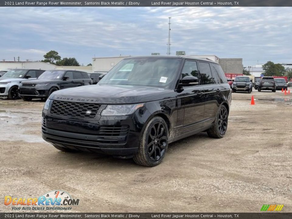 2021 Land Rover Range Rover Westminster Santorini Black Metallic / Ebony Photo #1