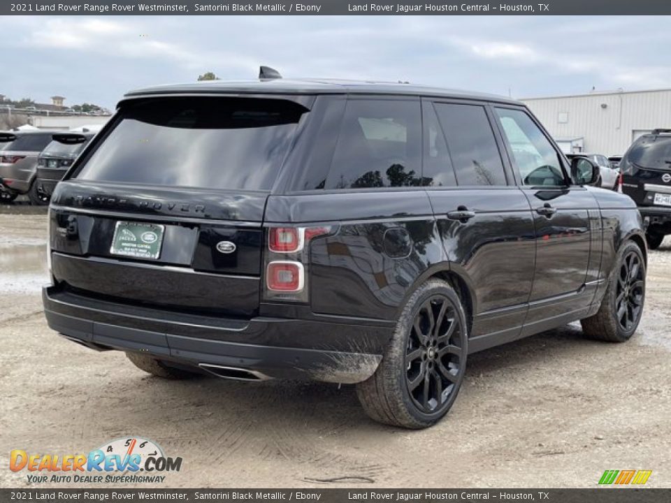 2021 Land Rover Range Rover Westminster Santorini Black Metallic / Ebony Photo #3