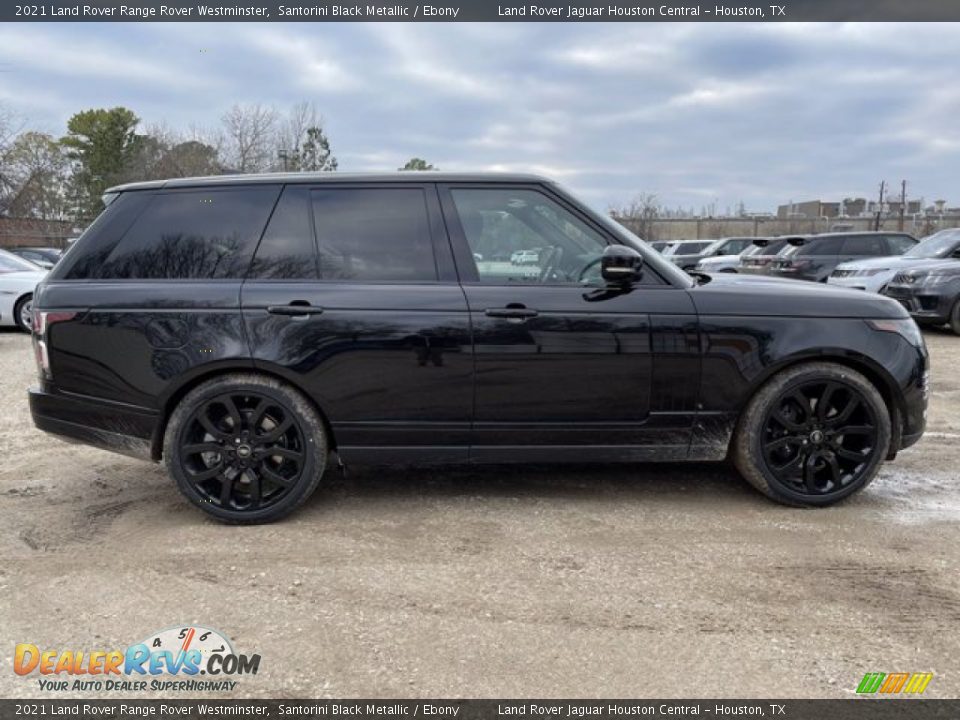 2021 Land Rover Range Rover Westminster Santorini Black Metallic / Ebony Photo #7