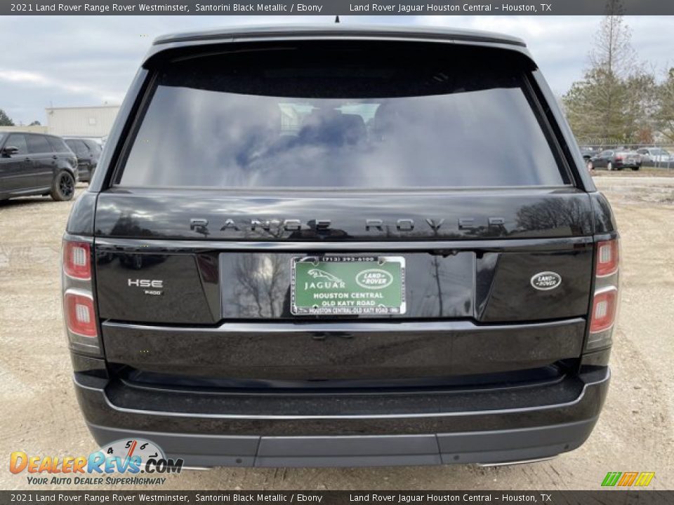 2021 Land Rover Range Rover Westminster Santorini Black Metallic / Ebony Photo #8