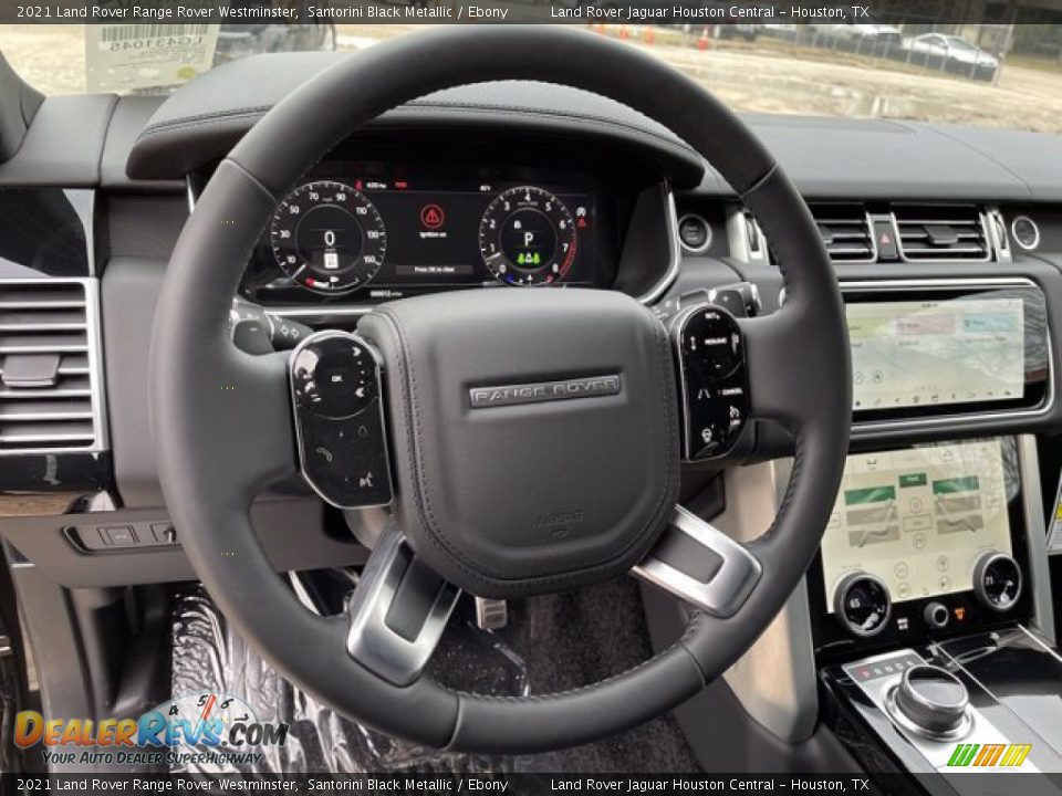 2021 Land Rover Range Rover Westminster Santorini Black Metallic / Ebony Photo #18