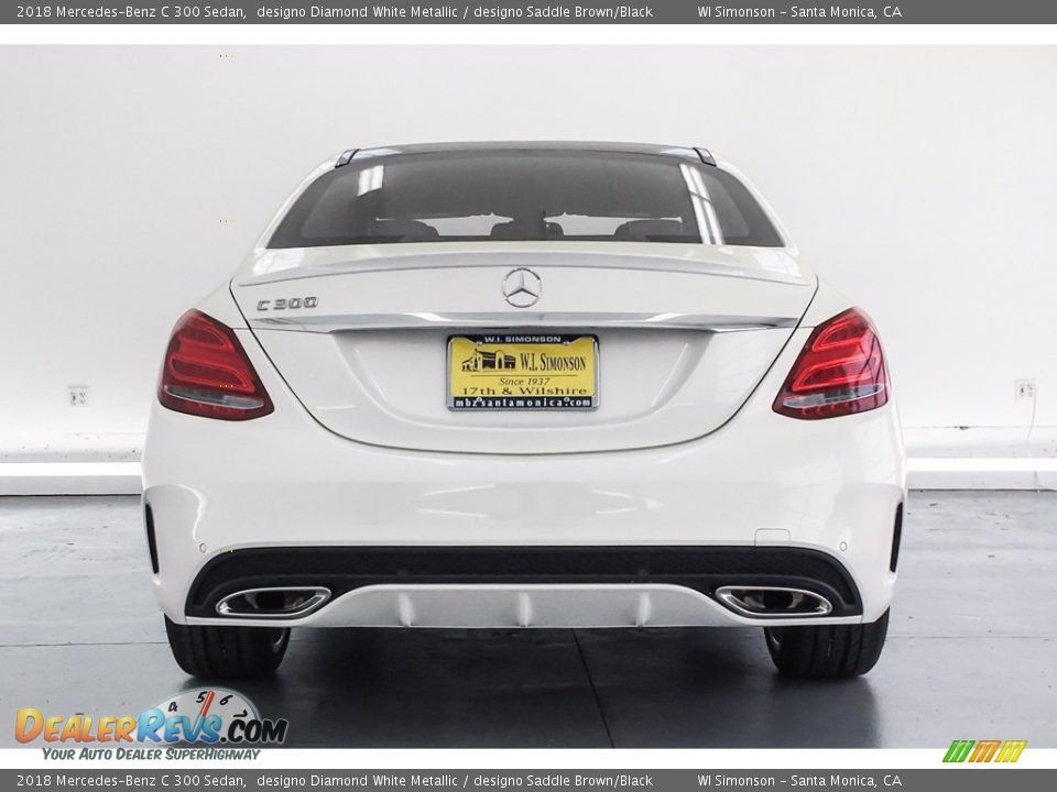 2018 Mercedes-Benz C 300 Sedan designo Diamond White Metallic / designo Saddle Brown/Black Photo #4