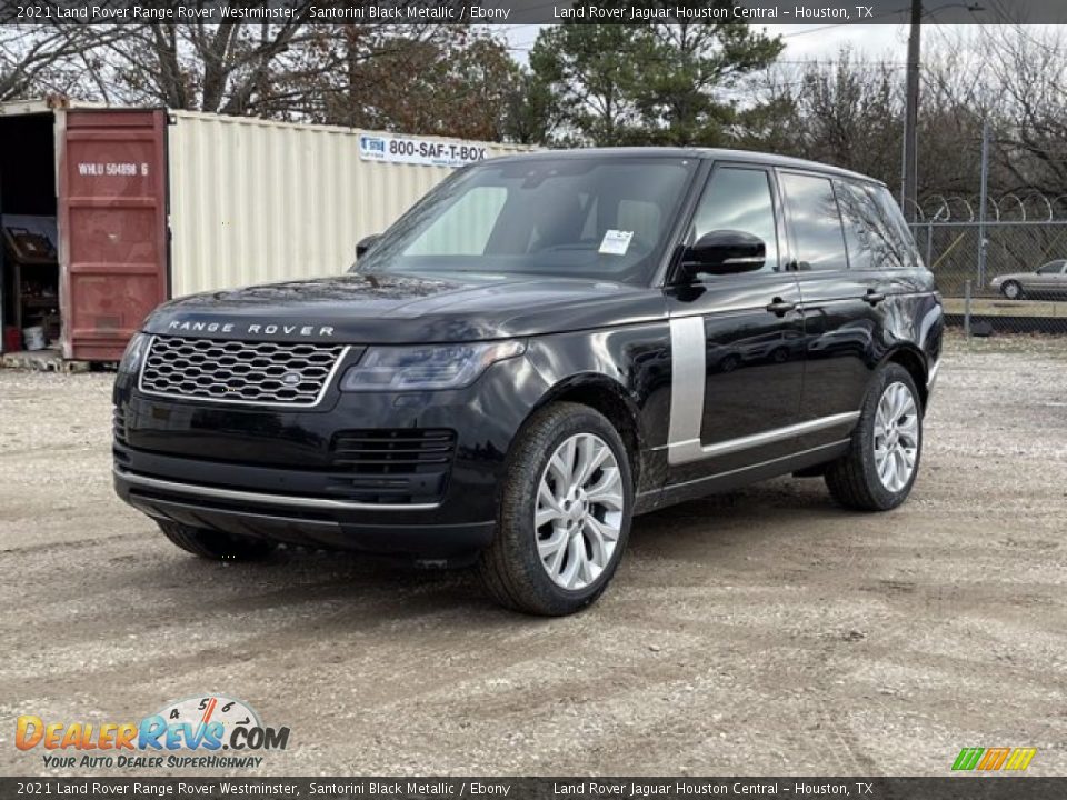 2021 Land Rover Range Rover Westminster Santorini Black Metallic / Ebony Photo #1