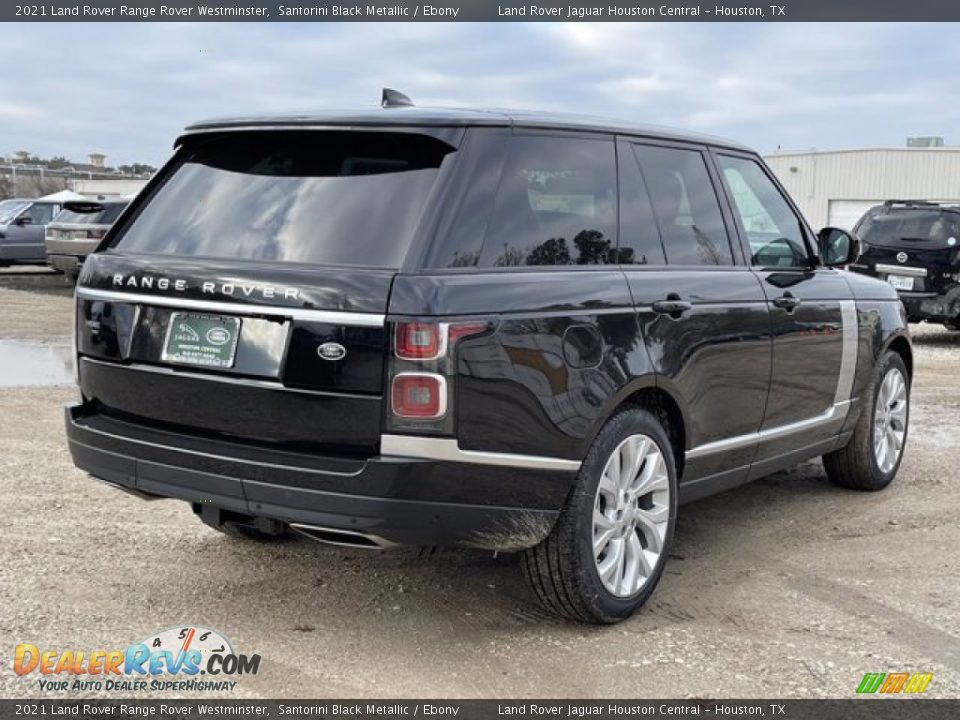 2021 Land Rover Range Rover Westminster Santorini Black Metallic / Ebony Photo #3