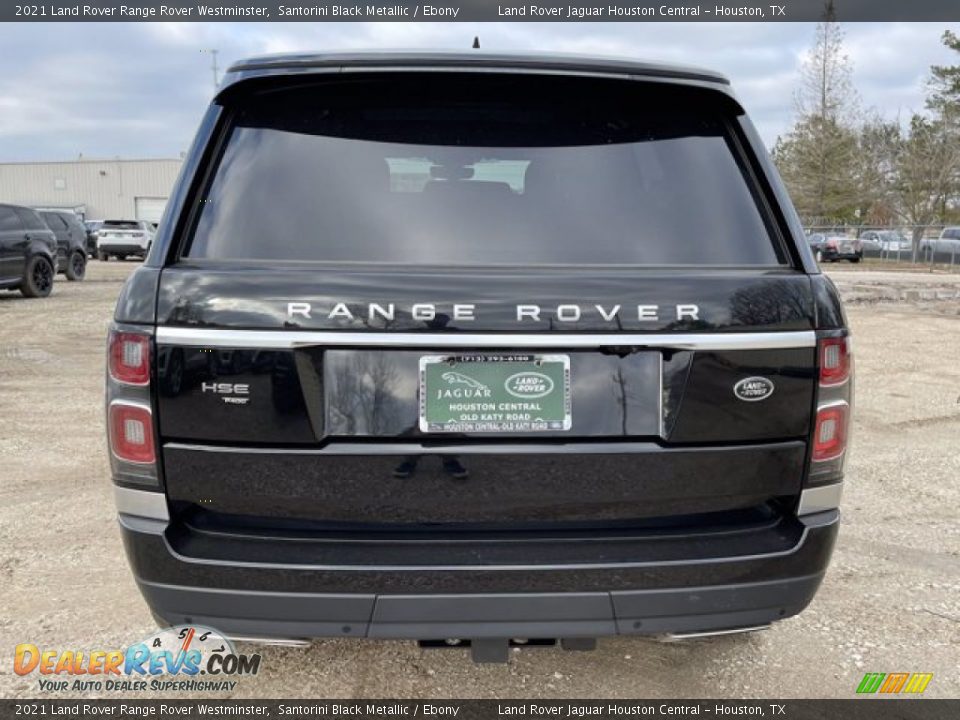 2021 Land Rover Range Rover Westminster Santorini Black Metallic / Ebony Photo #8