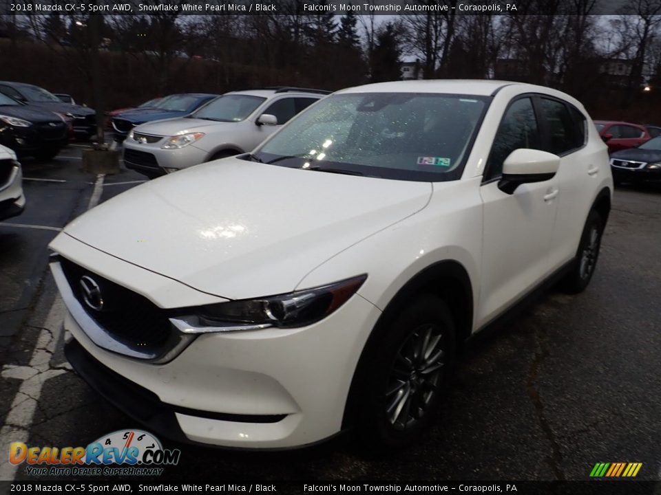 2018 Mazda CX-5 Sport AWD Snowflake White Pearl Mica / Black Photo #1