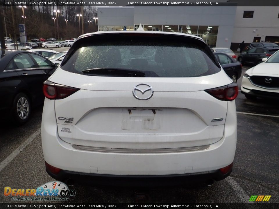 2018 Mazda CX-5 Sport AWD Snowflake White Pearl Mica / Black Photo #3