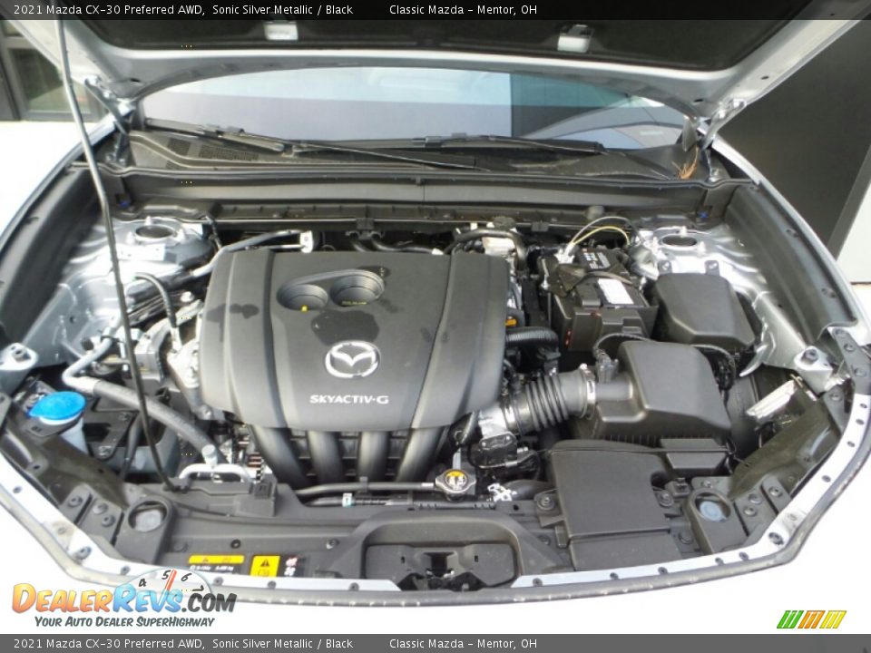 2021 Mazda CX-30 Preferred AWD Sonic Silver Metallic / Black Photo #7