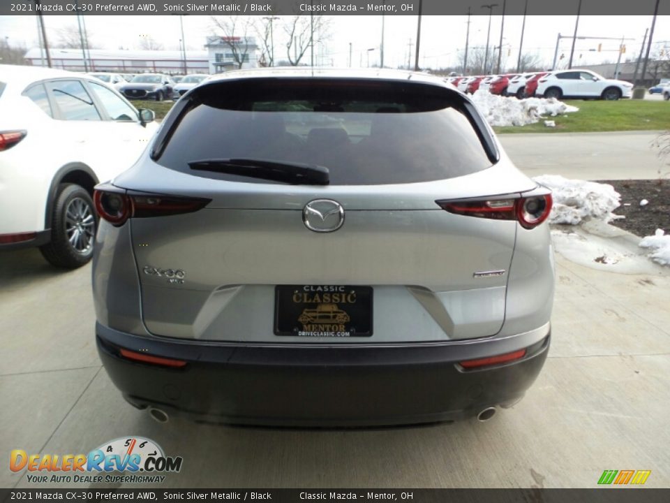 2021 Mazda CX-30 Preferred AWD Sonic Silver Metallic / Black Photo #8