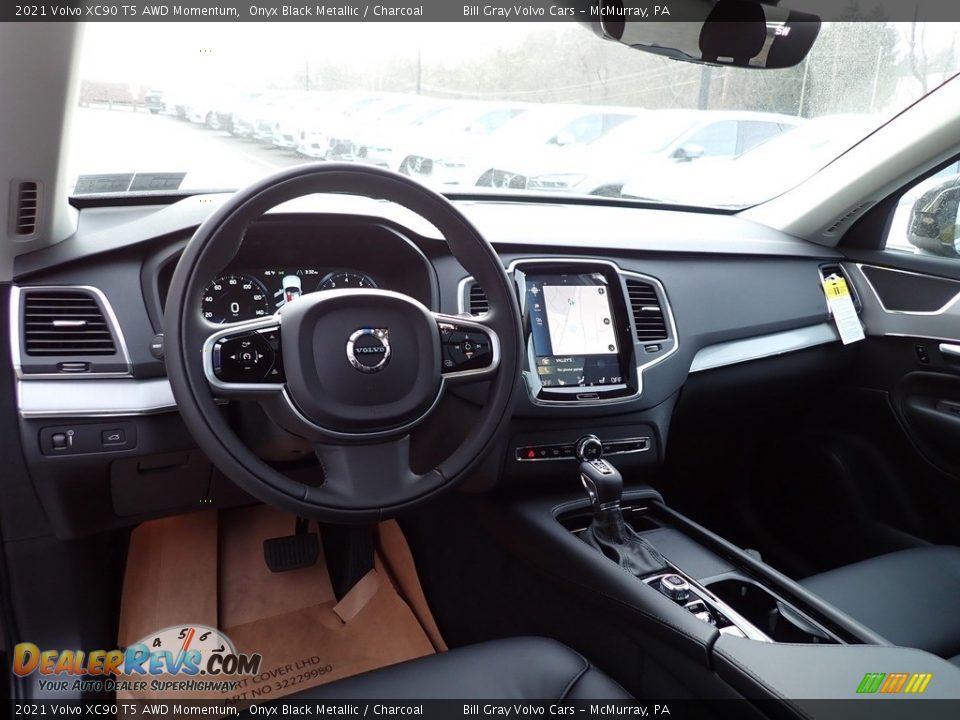 Dashboard of 2021 Volvo XC90 T5 AWD Momentum Photo #9