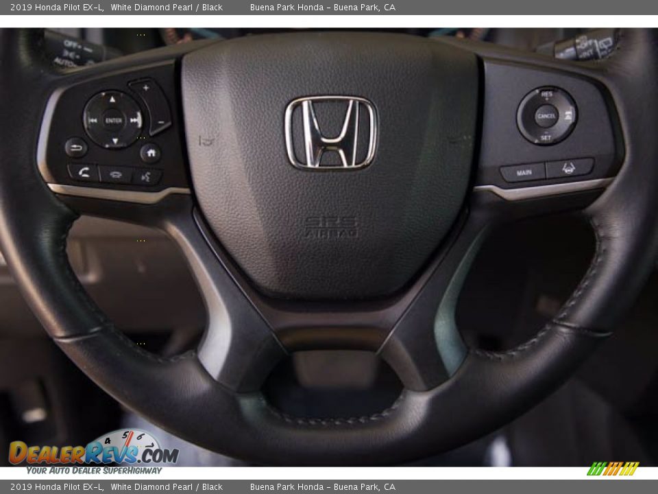 2019 Honda Pilot EX-L White Diamond Pearl / Black Photo #13