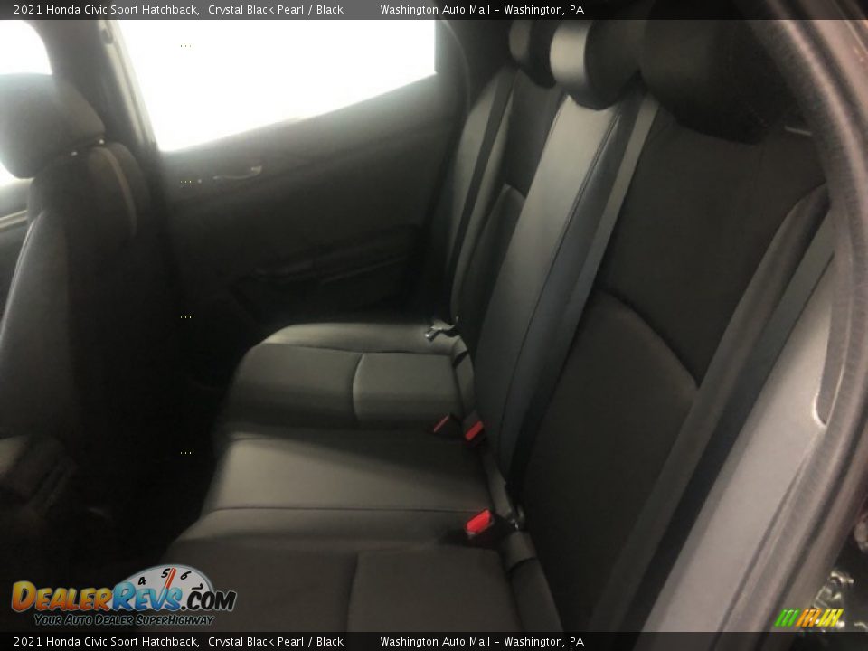 2021 Honda Civic Sport Hatchback Crystal Black Pearl / Black Photo #5