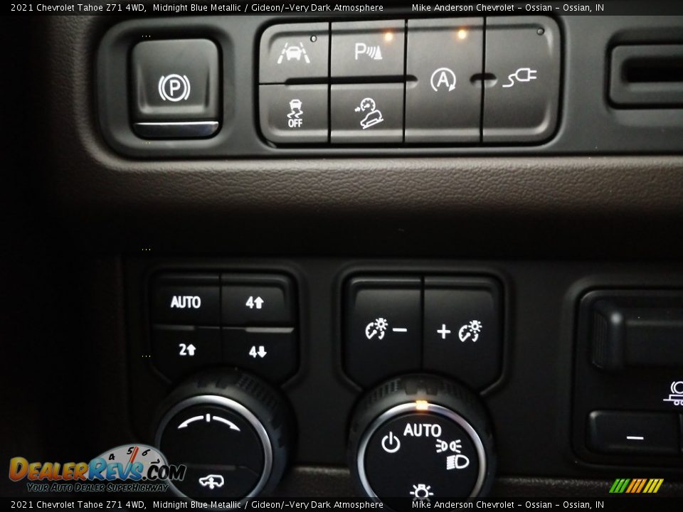 2021 Chevrolet Tahoe Z71 4WD Midnight Blue Metallic / Gideon/­Very Dark Atmosphere Photo #25