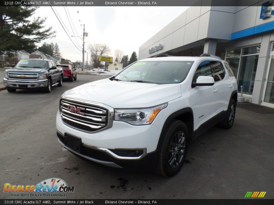 2018 GMC Acadia SLT AWD Summit White / Jet Black Photo #2