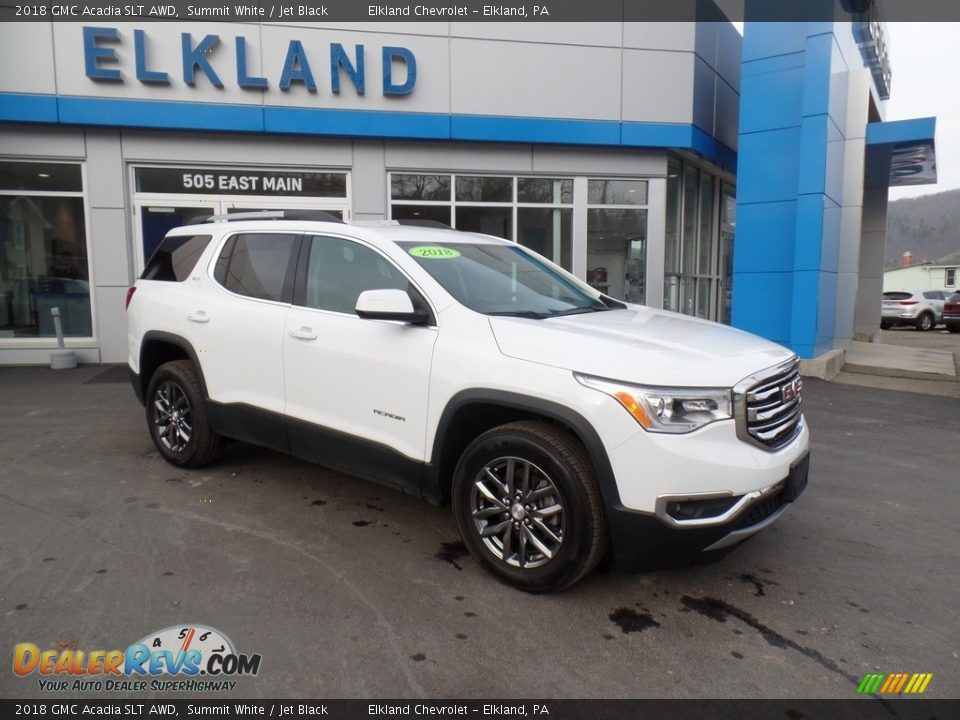 2018 GMC Acadia SLT AWD Summit White / Jet Black Photo #5