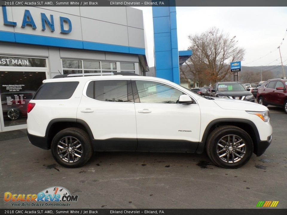 2018 GMC Acadia SLT AWD Summit White / Jet Black Photo #6