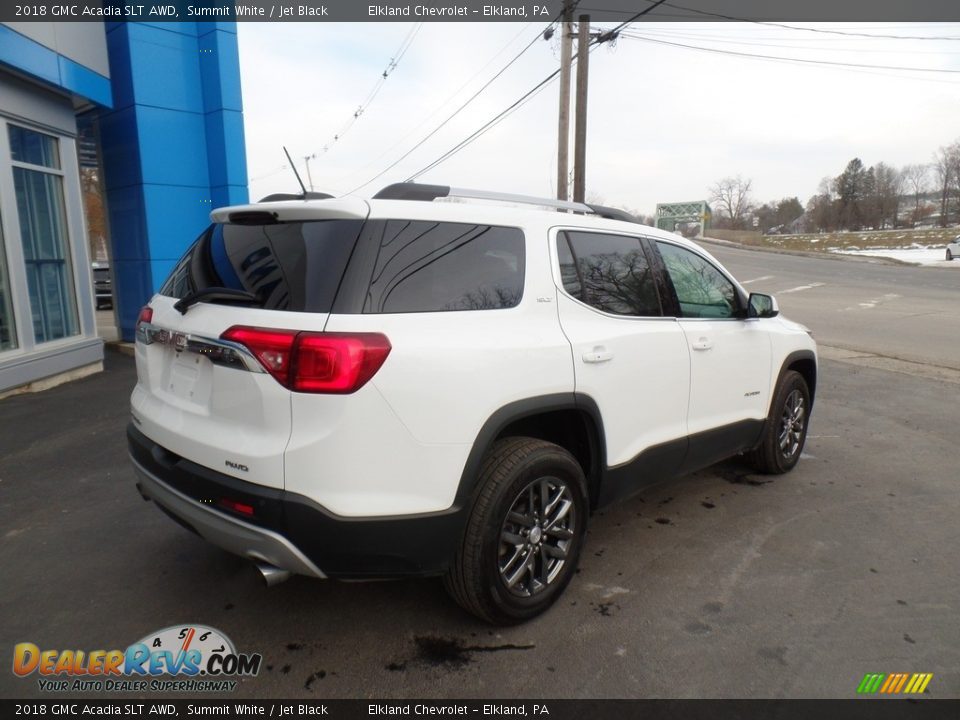 2018 GMC Acadia SLT AWD Summit White / Jet Black Photo #7